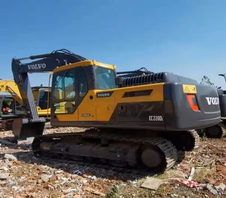 เครื่องขุด Volvo EC220DL 22 ตันเดิม เครื่องขุด Crawler ที่ใช้แล้ว สภาพดี