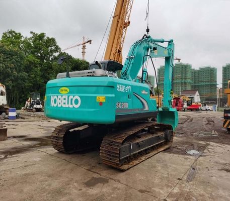 เครื่องยนต์ Hino Hino J05E เครื่องขุด Kobelco มือสอง เครื่องขุดสีเขียว Sk200 เครื่องขุดพลังงาน 114kw