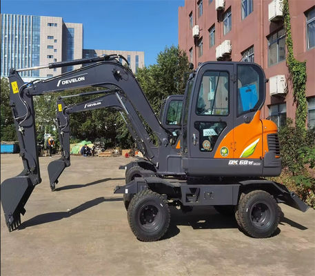 DX60W เครื่องขุด Doosan มือสอง 2.9m เครื่องขุดแขนมือสอง