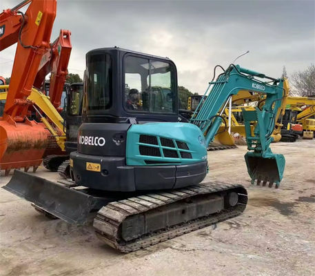 2020 ปี 5260 กิโลกรัม เครื่องขุด Kobelco มือสอง SK55SR พร้อมเครื่องยนต์ Yanmar 4TNV88