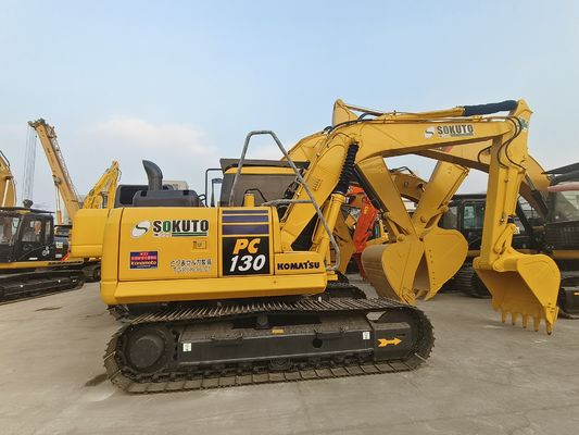 ใช้ญี่ปุ่นเดิม 13ton Komatsu PC130 pc130-7 เครื่องขุด Crawler สําหรับขาย