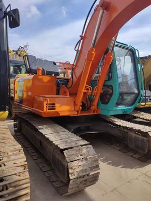สภาพดี 12200 กิโลกรัม มือสอง Hitachi Excavator ZX120 ด้วย 0.52m3 ความจุถัง