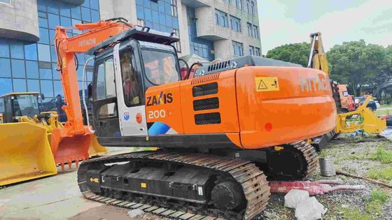 สภาพดี 19400KG ส้ม มือสอง ฮิตาชิ Excavator Zx200 กับ ISUZU AA-6BGIT เครื่องยนต์