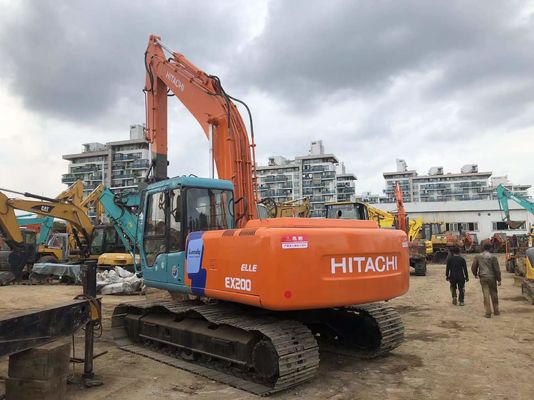 สภาพดี มือสอง 19400KG ส้ม Hitachi Excavator Zx200 กับ ISUZU AA-6BGIT เครื่องยนต์