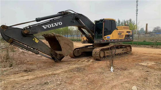 ใช้เดิม Volvo EC380 เครื่องขุดกระแส 38 ตัน Digger เครื่องขุดราคาถูก