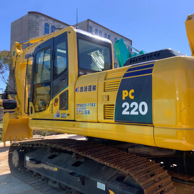 ใช้ญี่ปุ่น KOMATSU PC220-8 Komatsu เครื่องขุด 20 ตัน 6920 มม ความลึกการขุด