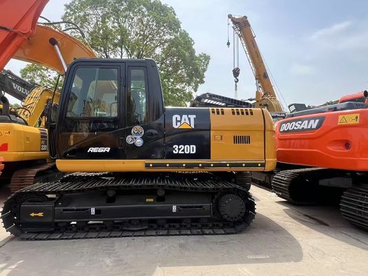 20 ตัน การเกษตร การขุด ถังที่ใช้ CAT 320D เครื่องจักร Caterpillar เครื่องขุดที่ใช้มือสอง