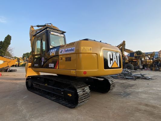 20 ตัน การเกษตร การขุด ถังที่ใช้ CAT 320D เครื่องจักร Caterpillar เครื่องขุดที่ใช้มือสอง