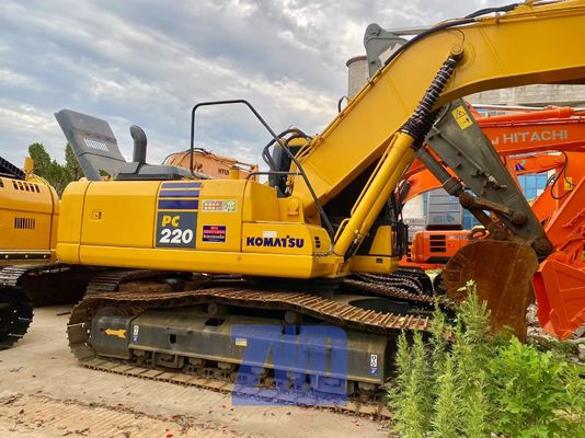 รถขุด Komatsu PC220 ขนาด 22 ตัน รถก่อสร้าง 22 ตัน พร้อมเครื่องยนต์และส่วนประกอบหลักของเกียร์