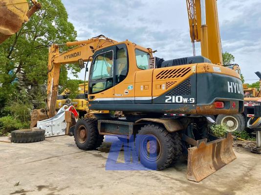 รถขุดล้อยาง HYUNDAI 210W-9 มือสองของแท้จากเกาหลี ขนาด 21 ตัน อุปกรณ์ก่อสร้างสำหรับงานหนักสำหรับขาย