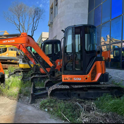 ญี่ปุ่น ฮิตาชิ ZX50U-2 มินิ Excavator 3-50tons เครื่องจักรกลคุณภาพประกันมือสอง Crawler อุปกรณ์หนัก มอเตอร์เครื่องยนต์ Gearbox Core
