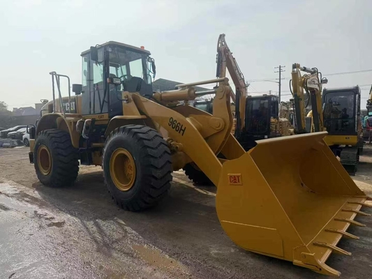 90% ของใหม่มือสองญี่ปุ่นเดิม Caterpillar 966H เครื่องบรรทุกล้อ ความจุ 6 ตัน คุณภาพสูง