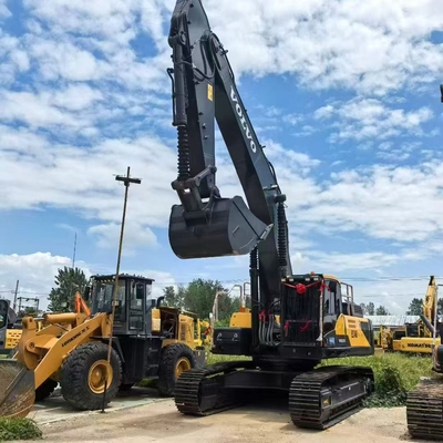 ใช้ Volvo EC480 Excavator 48Ton ไฮดรอลิก crawler 8Ton หนักการทํางาน EPA เครื่องยนต์นักบินทําการรับประกัน 1 ปี
