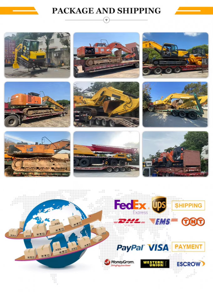 Caterpillar 325B 325BL เครื่องขุดถังมือสอง Cat 325BL 325D 325DL 325D2 เครื่องขุดถังที่มีเครื่องยนต์แรง 6