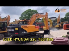 เกาหลี Heavy Duty 20 Ton Hyundai 220 Excavator ราคาดี R220LC-9S Hyundai Crawler Excavator มือสอง